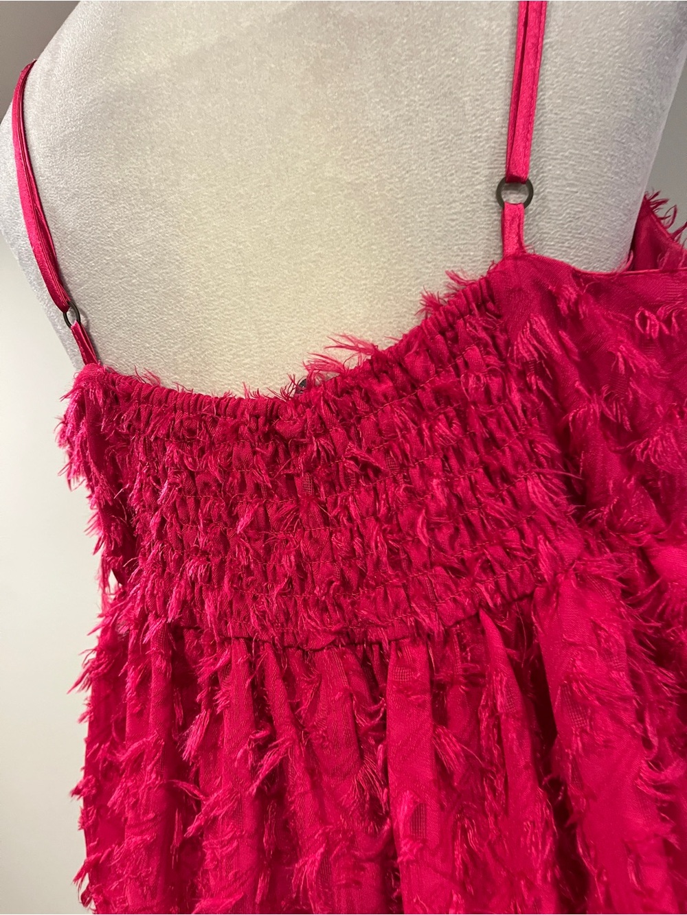 Wild Fable Hot Pink Spaghetti Strap mini Dress size large - Picture 7 of 11